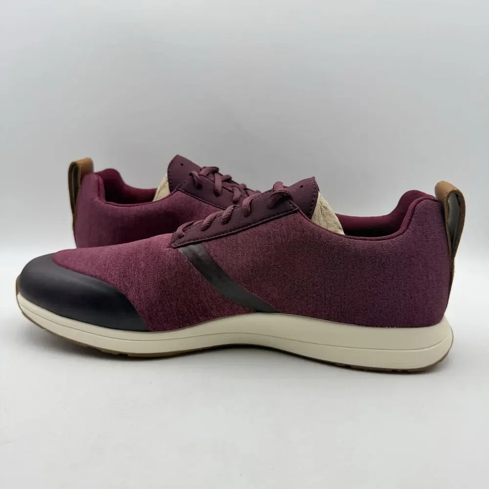 YORK Athletics Mens Henry Sweatshirt Casual Sneakers US 11 Red Knit Athletic NIB
